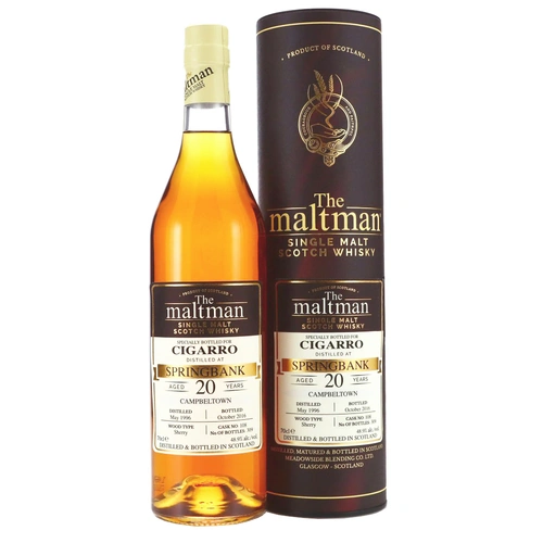 Springbank 20 Year Old 1996 Maltman Cask 108 Single Malt Whisky