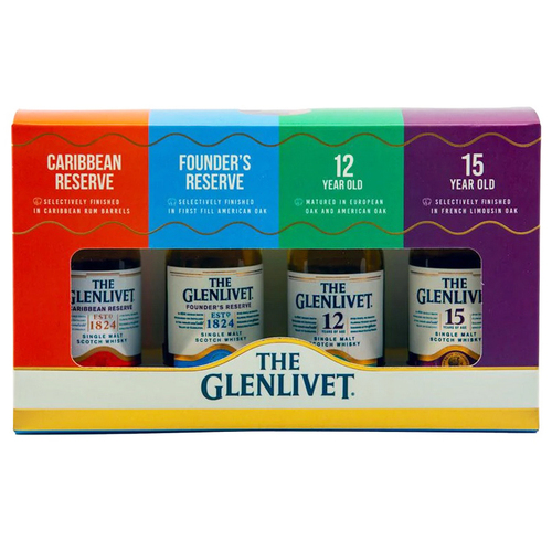 Glenlivet Single Malt Whisky Tasting Set 4x 30ml