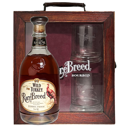 Wild Turkey Rare Breed Barrel Proof Batch WT-03RB Gift Set 2 Glasses