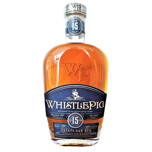WhistlePig Estate Oak 15 Year Old Straight Rye Whiskey