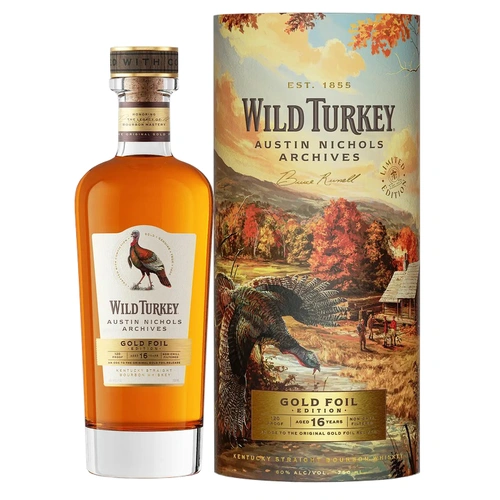 Wild Turkey 16 Year Old Austin Nichols Archives Gold Foil Limited Edition