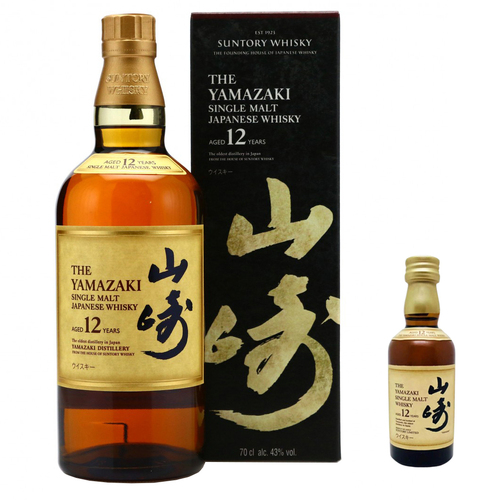 Yamazaki 12 Year Old 700ml and Miniature 50ml Bundle